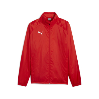 teamGOAL All Weather Jacket PUMA Red-PUMA White