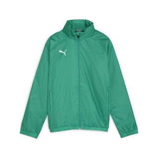 teamGOAL Allweather Jacket Jr Sport Green-PUMA White