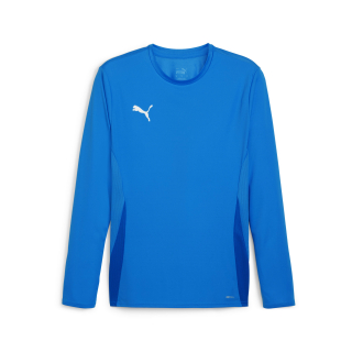 teamGOAL LS Jersey Electric Blue Lemonade-PUMA White-PUMA Team Royal