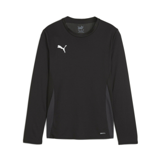 teamGOAL LS Jersey Jr PUMA Black-PUMA White-Flat Dark Gray