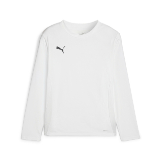 teamGOAL LS Jersey Jr PUMA White-PUMA Black-Feather Gray