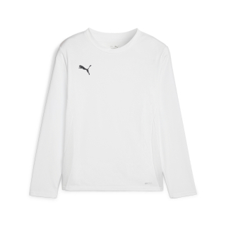 teamGOAL LS Jersey Jr PUMA White-PUMA Black-Feather Gray