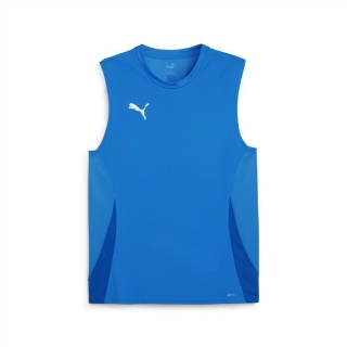 teamGOAL Sleeveless Jersey Electric Blue Lemonade-PUMA White-PUMA Team Royal