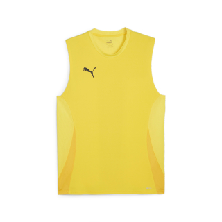 teamGOAL Sleeveless Jersey Faster Yellow-PUMA Black-Sport Yellow