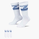 Ring socks (pack of 3) white/royal blue