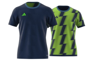 Kinder-Trikot REVERSIBLE 24 navyblau/neongrün