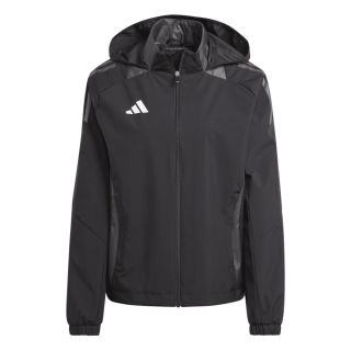 Damen-Regenjacke TIRO 24 COMPETITION schwarz/dunkelgrau