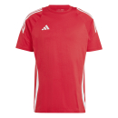 Baumwoll-T-Shirt TIRO 24 rot/weiß