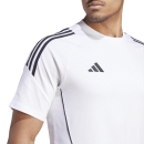 Baumwoll-T-Shirt TIRO 24 weiß/schwarz