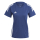 Damen-Baumwoll-T-Shirt TIRO 24 navyblau/weiß