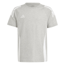 Kinder-Baumwoll-T-Shirt TIRO 24 grau/weiß