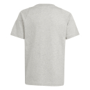 Kinder-Baumwoll-T-Shirt TIRO 24 grau/weiß
