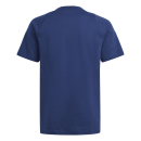 Kinder-Baumwoll-T-Shirt TIRO 24 navyblau/weiß