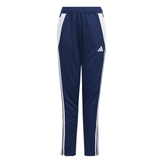 Kinder-Trainingshose Slim TIRO 24 navyblau/weiß