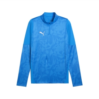 teamCUP Training 1/4 Zip Top Electro Royal-PUMA Silver-PUMA Team Royal