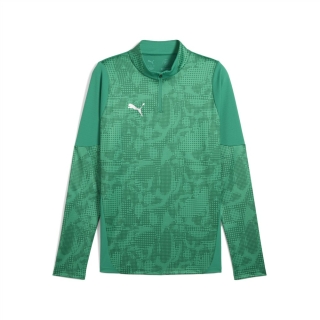 teamCUP Training 1/4 Zip Top Sport Green-PUMA Silver-Power Green