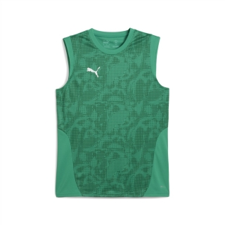 teamCUP Training Sleeveless Jersey Sport Green-PUMA Silver-Power Green