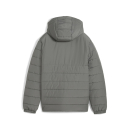 teamADDITIONS Hooded Padded Jacket Jr Flat Medium Gray-PUMA Silver