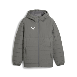 teamADDITIONS Hooded Padded Jacket Flat Medium Gray-PUMA Silver