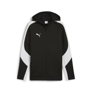 teamEVOSTRIPE Kapuzenjacke PUMA Black-PUMA Silver-PUMA White