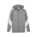 teamEVOSTRIPE Hooded Jacket Medium Gray Heather-PUMA...