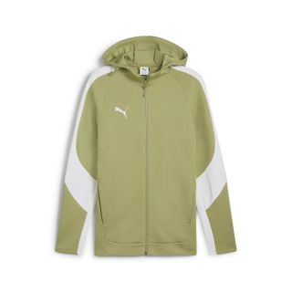 teamEVOSTRIPE Hooded Jacket Calming Green-PUMA Silver-PUMA White