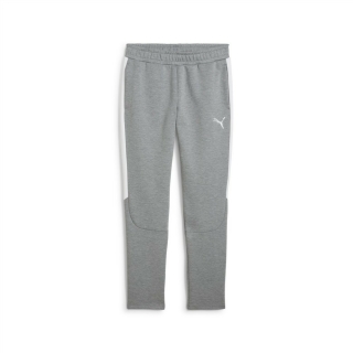 teamEVOSTRIPE Pants Medium Gray Heather-PUMA Silver-PUMA White