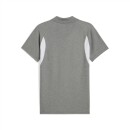 teamEVOSTRIPE Polo Medium Gray Heather-PUMA Silver-PUMA White