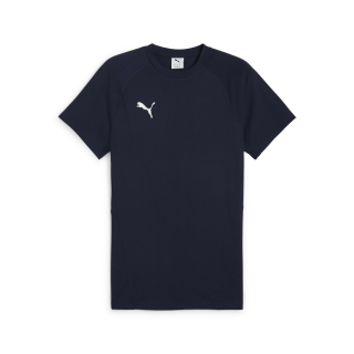 teamEVOSTRIPE Tee PUMA Navy-PUMA Silver-PUMA White