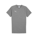 teamEVOSTRIPE Tee Medium Gray Heather-PUMA Silver-PUMA White