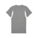 teamEVOSTRIPE Tee Medium Gray Heather-PUMA Silver-PUMA White