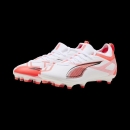 ULTRA 5 MATCH Junior FG/AG white/black/glowing red