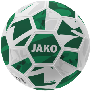 Training ball River white/green