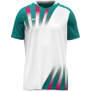 Trikot Vintage KA weiß/türkis