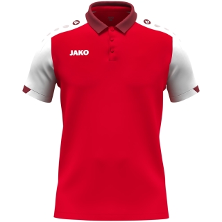 Polo Dynamic Damen rot/weiß/dunkelrot