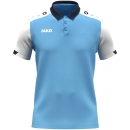 Polo Dynamic Damen skyblue/weiß/marine