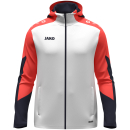 Kapuzenjacke Dynamic weiß/coral/marine