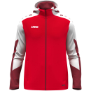 Hooded jacket Dynamic red/white/dark red