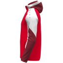 Hooded jacket Dynamic red/white/dark red