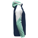 Hooded jacket Dynamic seablue/white/mint