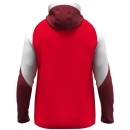 Hooded jacket Dynamic Women red/white/dark red