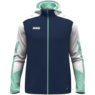 Hooded jacket Dynamic Women seablue/white/mint