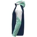 Hooded jacket Dynamic Women seablue/white/mint