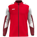 Polyester jacket Dynamic red/white/dark red