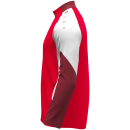 Polyester jacket Dynamic red/white/dark red