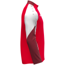 Polyester jacket Dynamic red/white/dark red