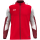 Polyester jacket Dynamic red/white/dark red