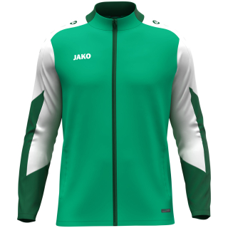 Polyester jacket Dynamic green/white/dark green