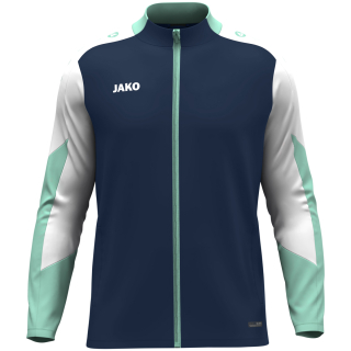 Polyester jacket Dynamic seablue/white/mint