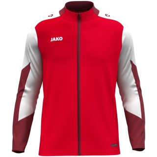 Polyesterjacke Dynamic Damen rot/weiß/dunkelrot